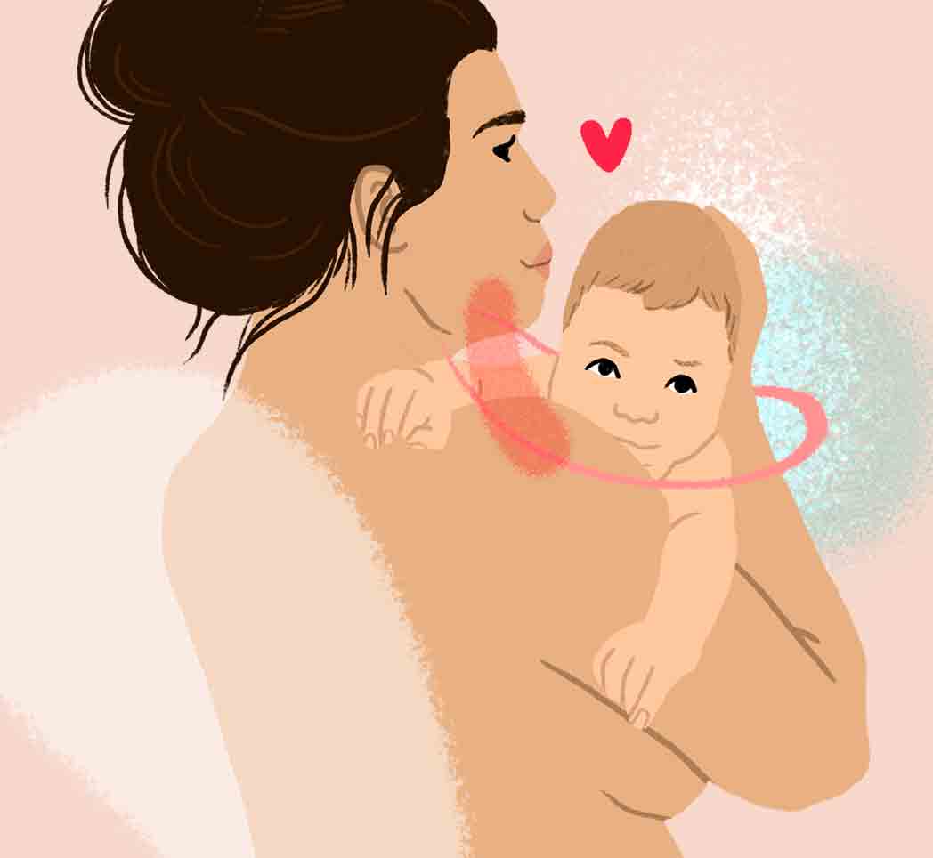 Le peau à peau maman-bébé: les règles de sécurité à respecter