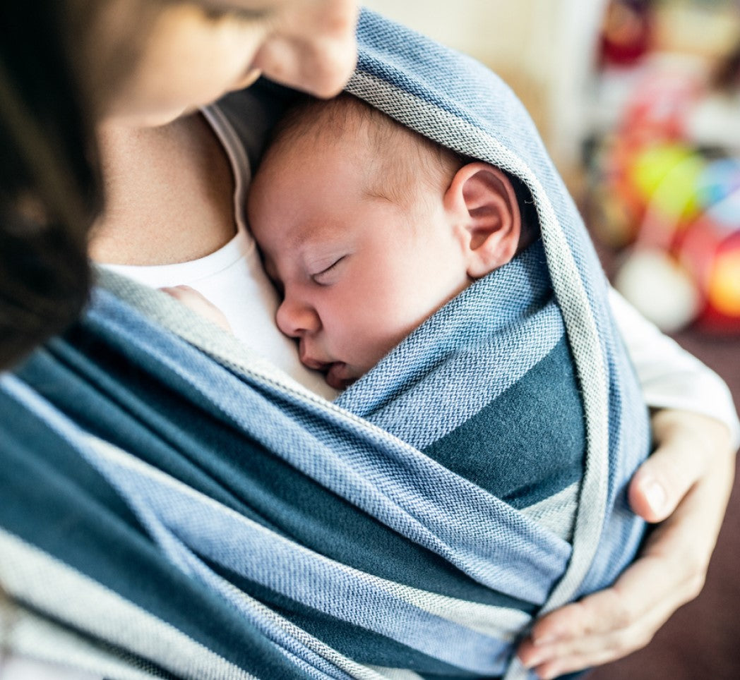 Écharpe de portage pour bébé mains libres, tissu extensible doux