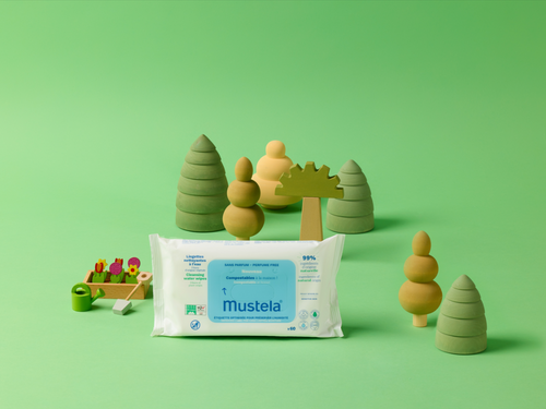 Lingettes nettoyantes à l'eau compostables - Mustela France - 2