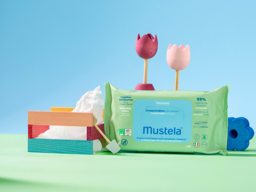 Lingettes nettoyantes compostables pour Bébé | Mustela