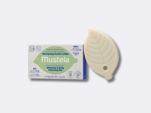 Shampoing douche solide famille bébé - Mustela France - 1