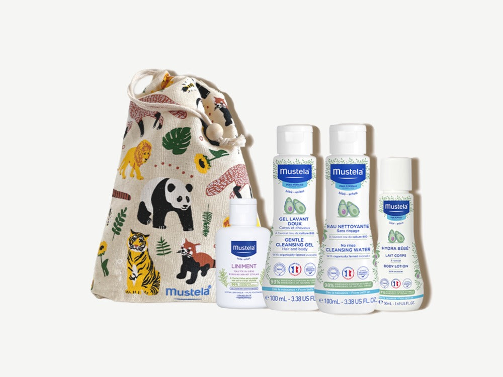 Trousse mes petits voyages, produits bébé