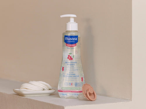 eau nettoyante peau très sensible avec cotons  - Mustela France - 3