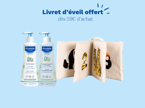 Offre livret d'éveil dès 59€ d'achat - Mustela France - 2