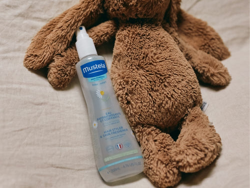 eau coiffante rafraichissante à la camomille BIO Mustela spray soins parfum toilette  - Mustela France - 4