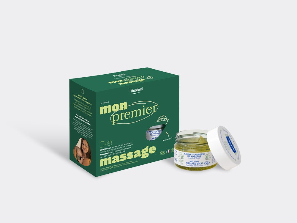 coffret massage baume tendresse BIO brochure Mustela 