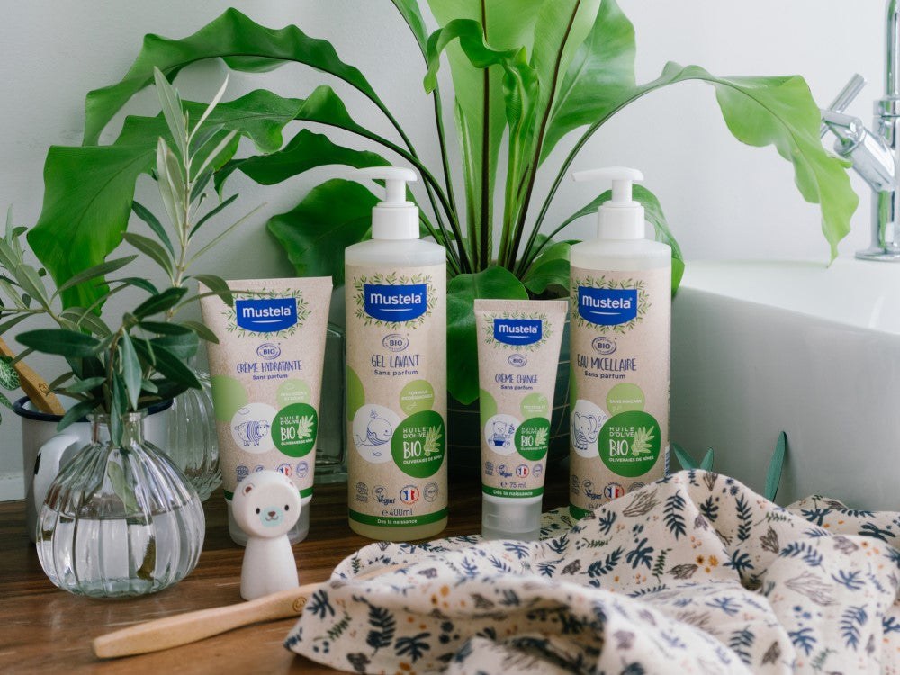 Mustela pack bio gel lavant 400ml + bio crème de change 75ml + baume universel 75ml = trousse ungle offerte main image 1
