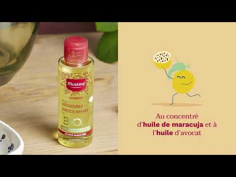 Vidéo Huile vergetures certifiée BIO Mustela Maternité femme enceinte grossesse - Mustela France - 7