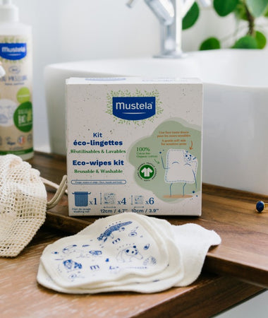  mustela eco lingettes reutilisables bebe famille